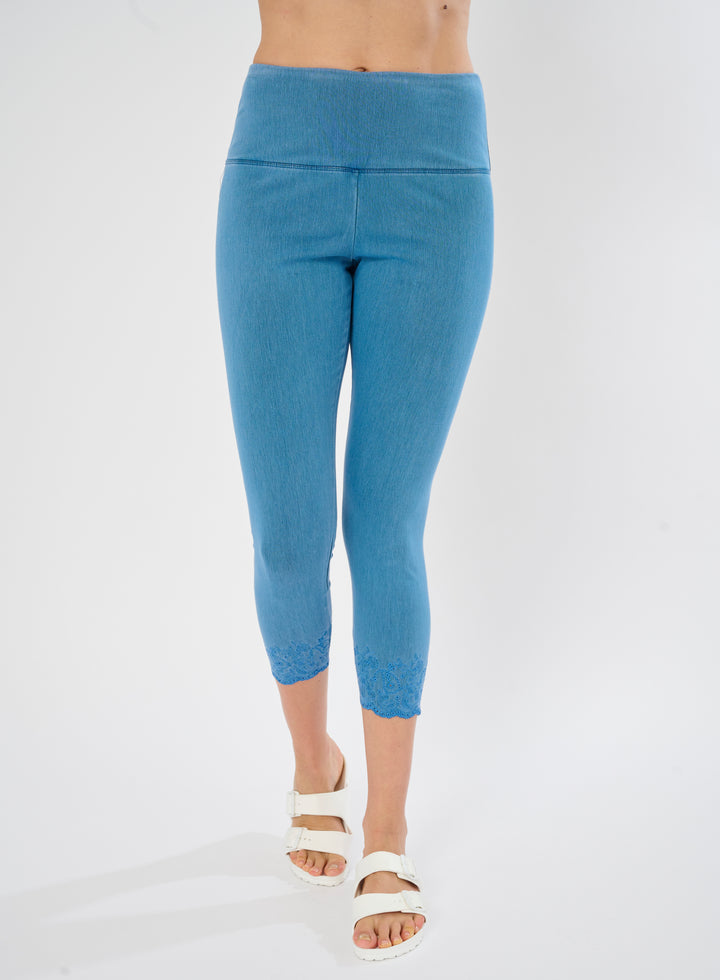 Schiffli Hem Legging
