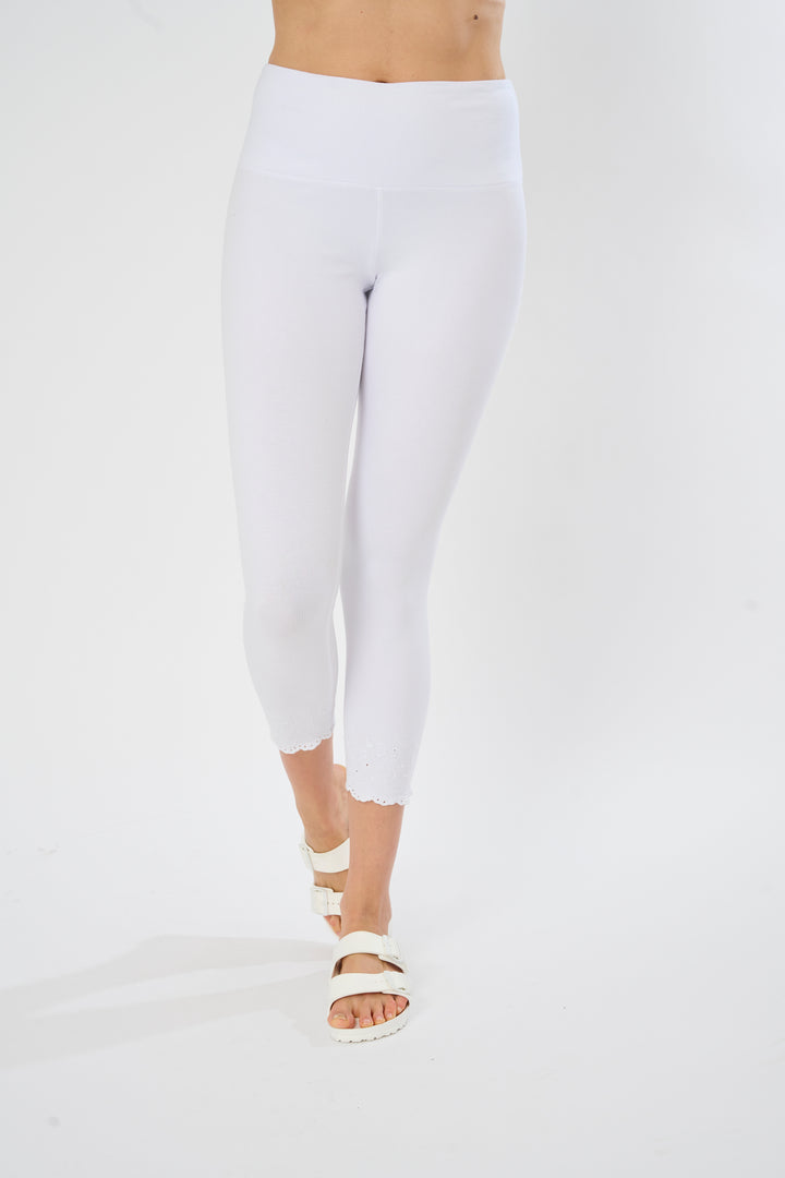 Schiffli Hem Legging