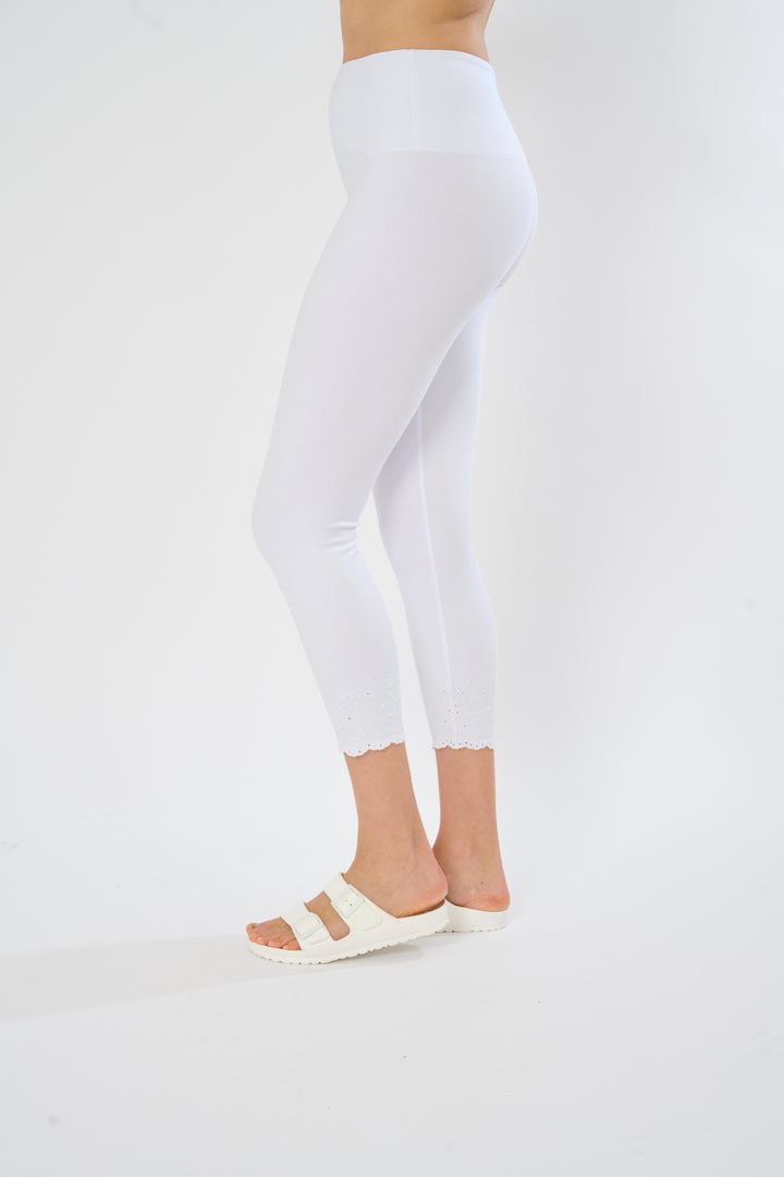 Schiffli Hem Legging