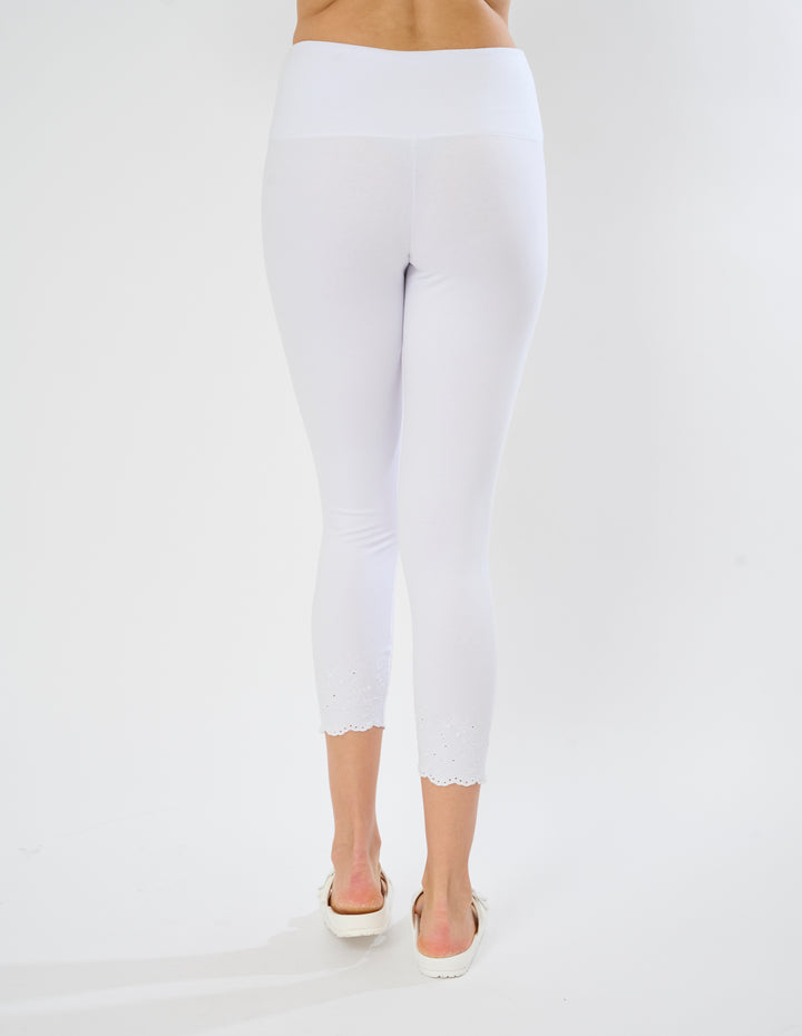 Schiffli Hem Legging