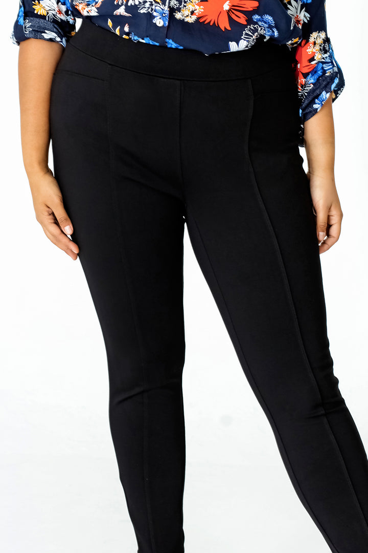 Bella Slim-Her Seam Front Pull-On Leggings - INTROclothing