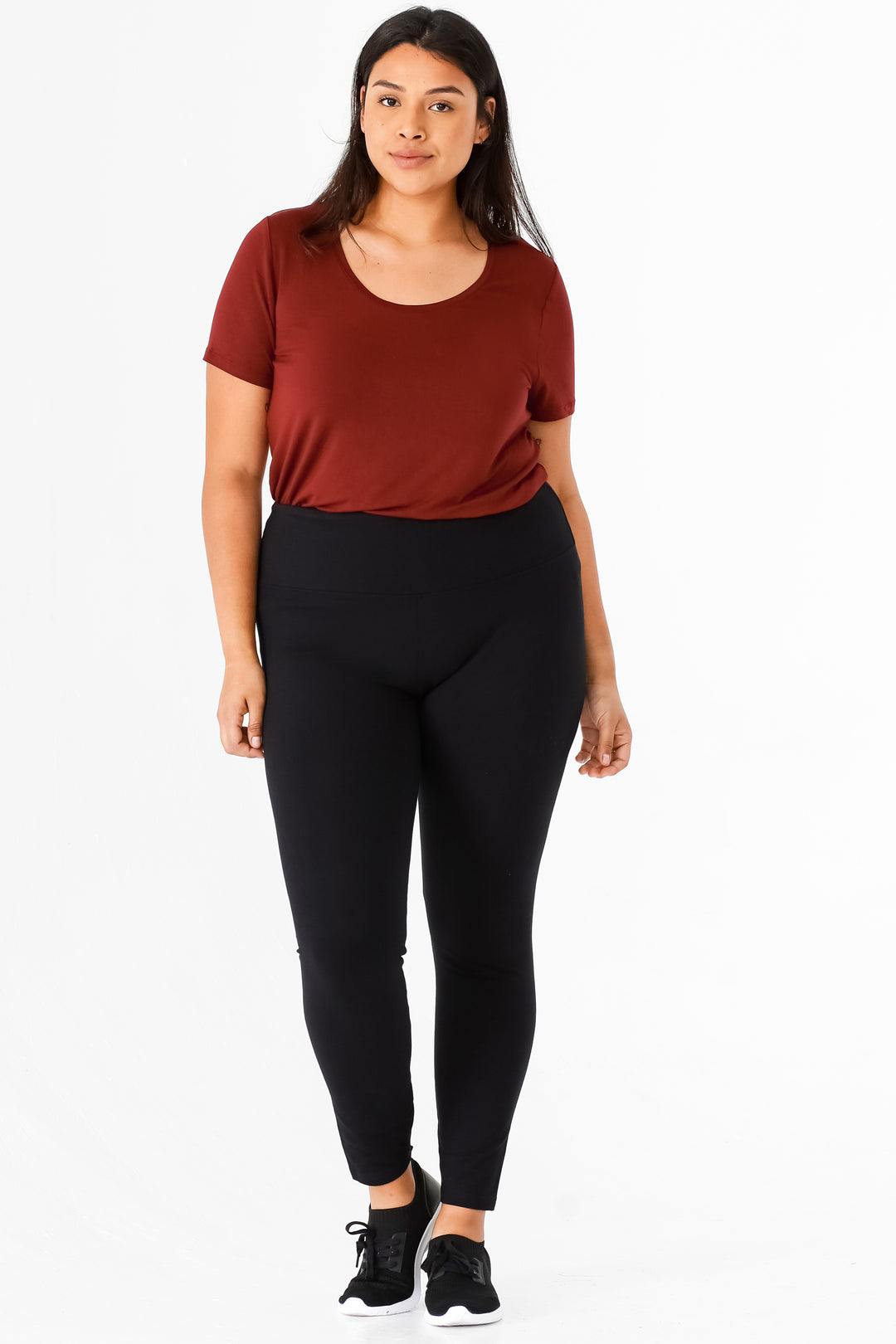 Terra & Sky Women's Plus Size Skinny Ponte Pants - Black, 2X at   Women's Clothing store