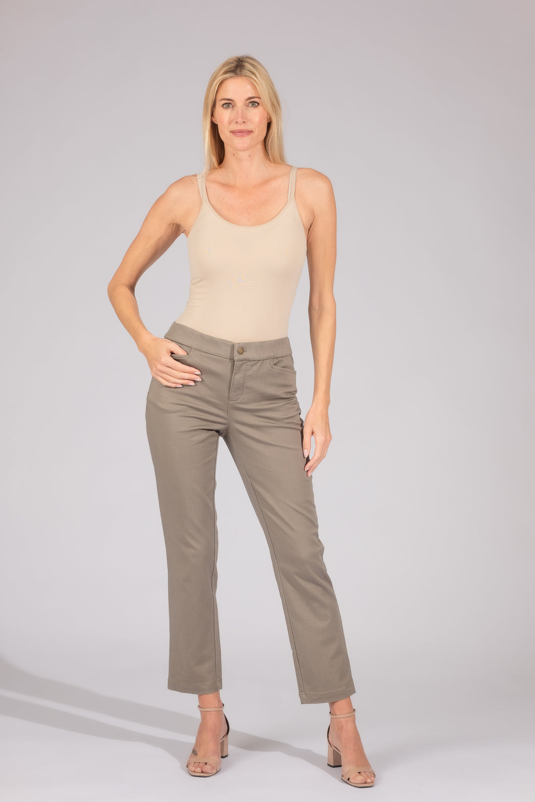 Rose Tummy Control Ankle Pants