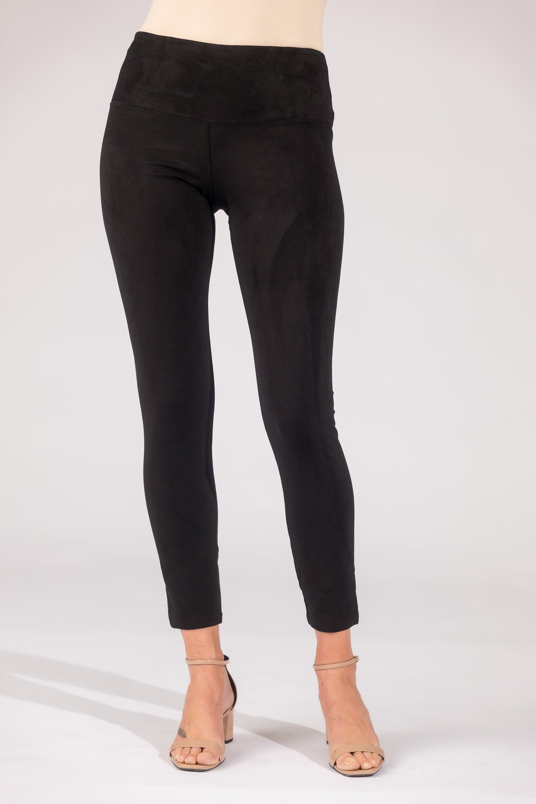 Teri Knit Suede Tummy Control Mid Rise Leggings – Intro Clothing