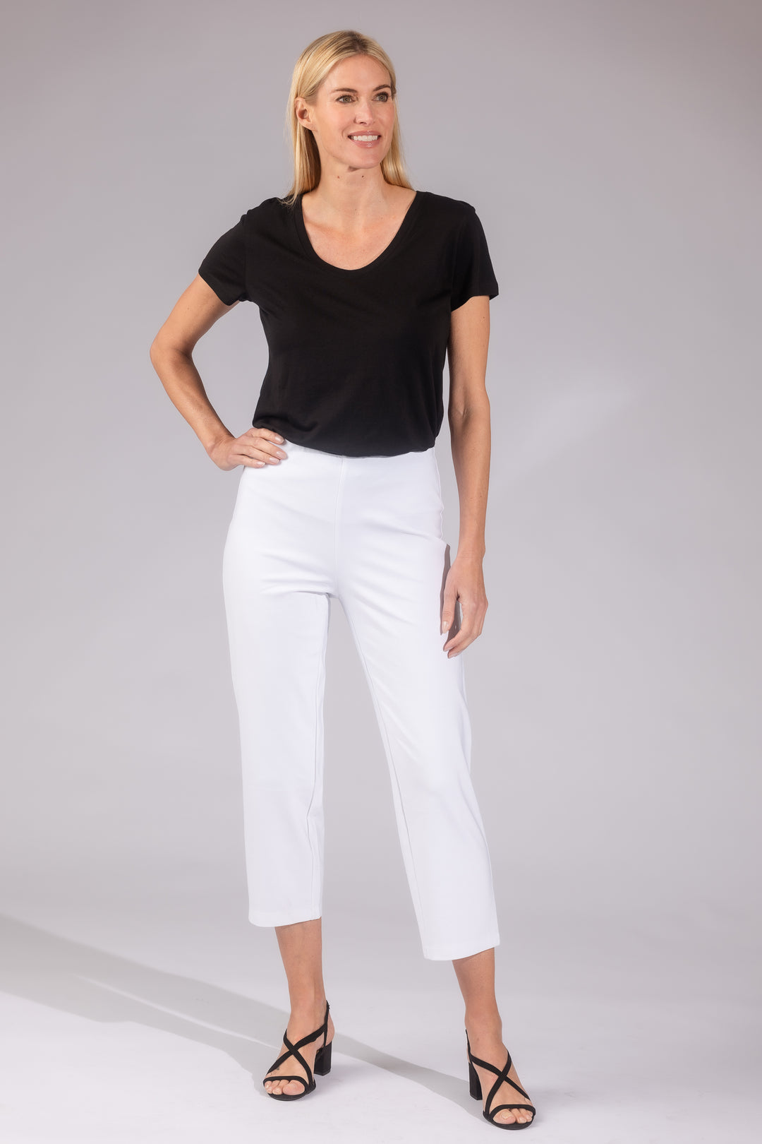 Laura Stretch Ponte Slim Straight Pants – Intro Clothing