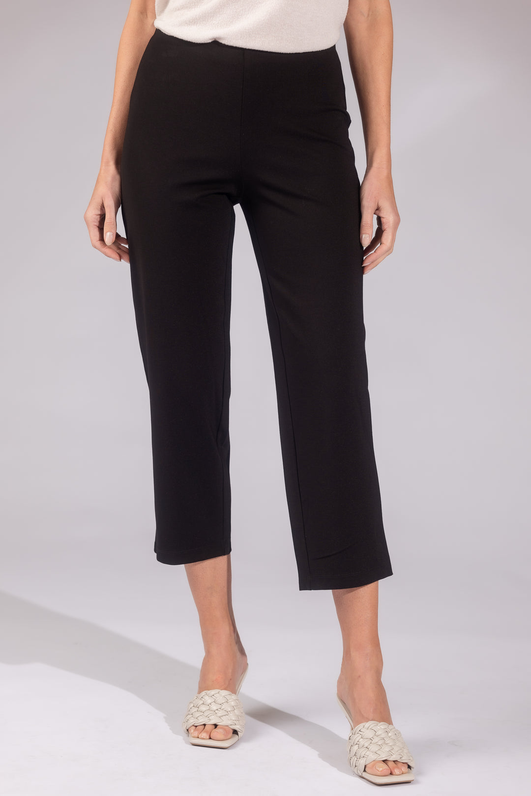 Laura Stretch Ponte Slim Straight Pants