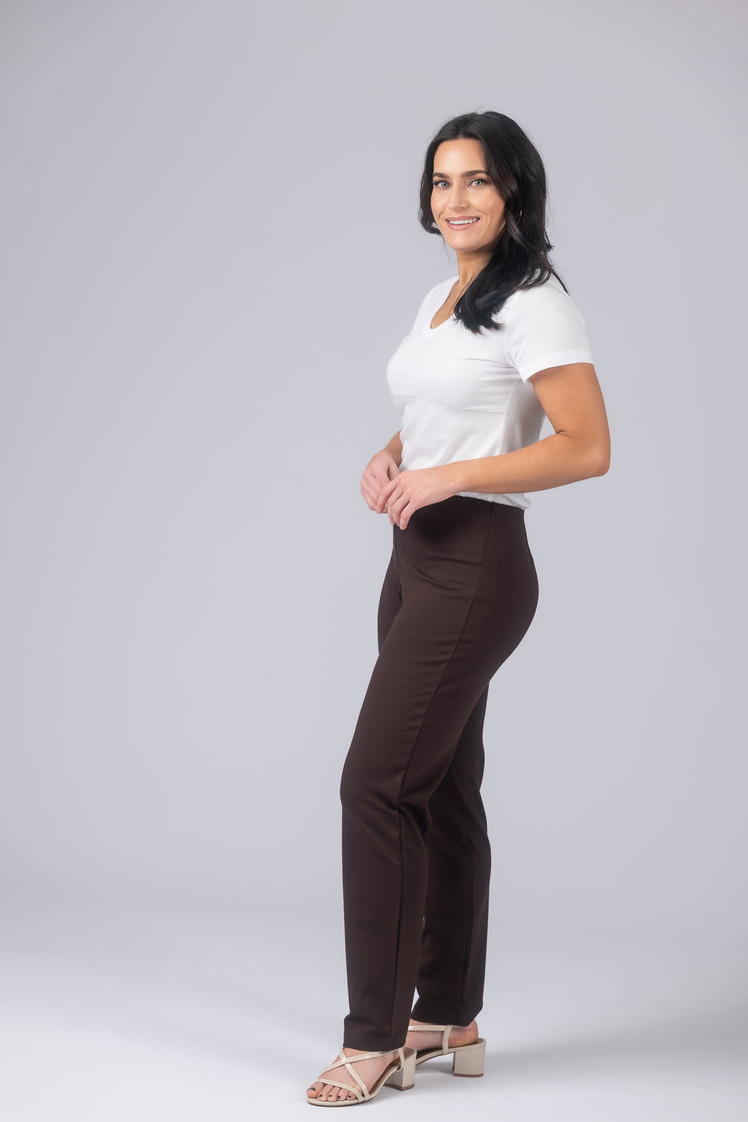 Laura Double Knit Straight Leg Pant