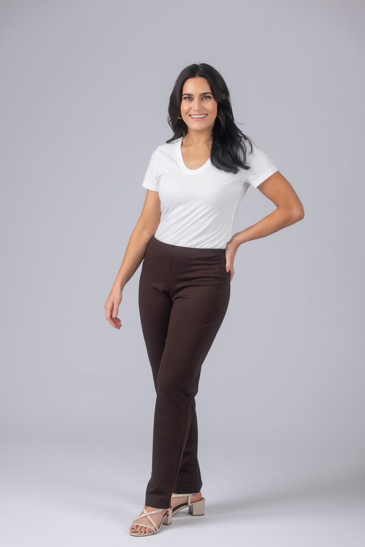Laura Double Knit Straight Leg Pant