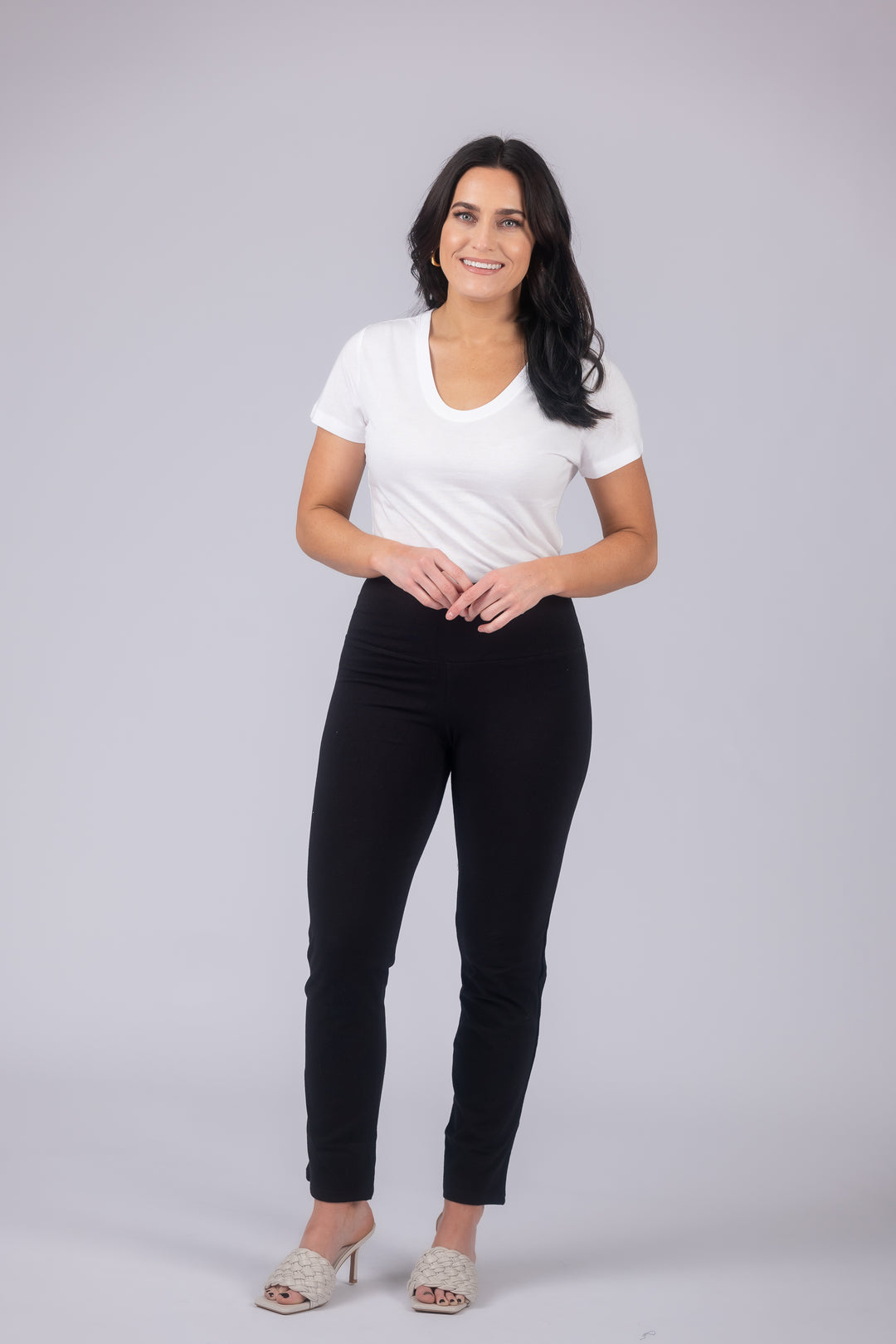 Teri Love the Fit Straight Leg Knit Tummy Control Pull-On Pants