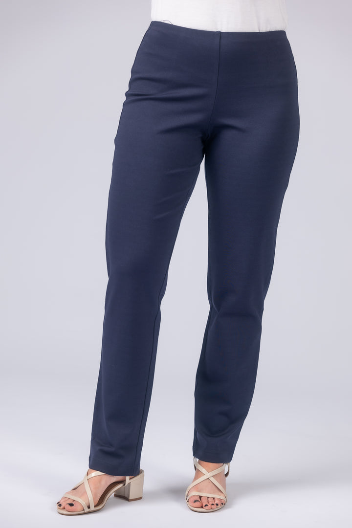 Laura Double Knit Straight Leg Pant