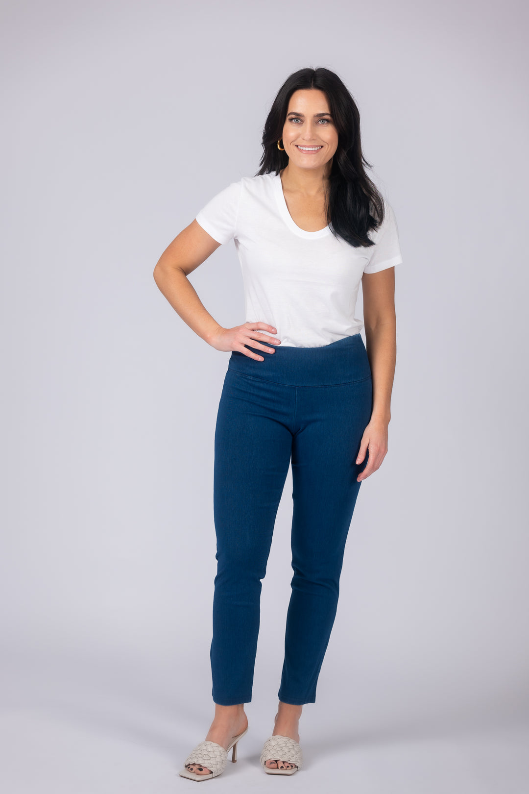 Teri Love the Fit Straight Leg Knit Tummy Control Pull-On Pants