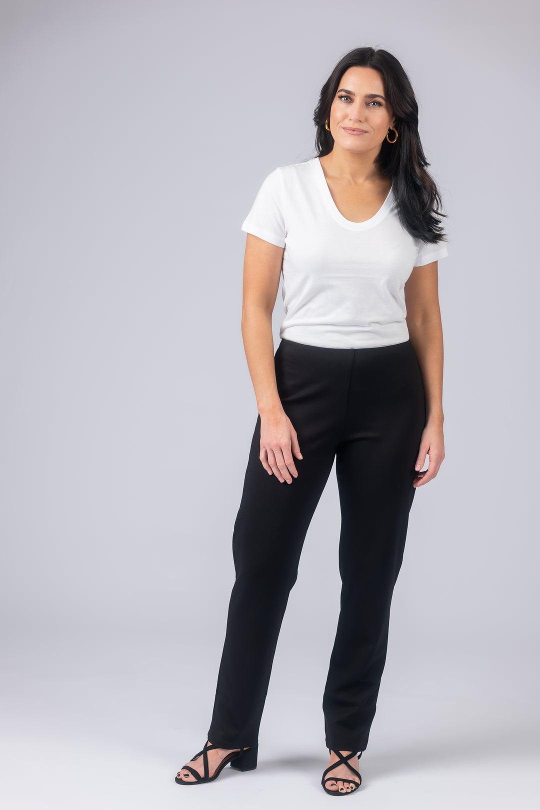 Laura Double Knit Straight Leg Pant