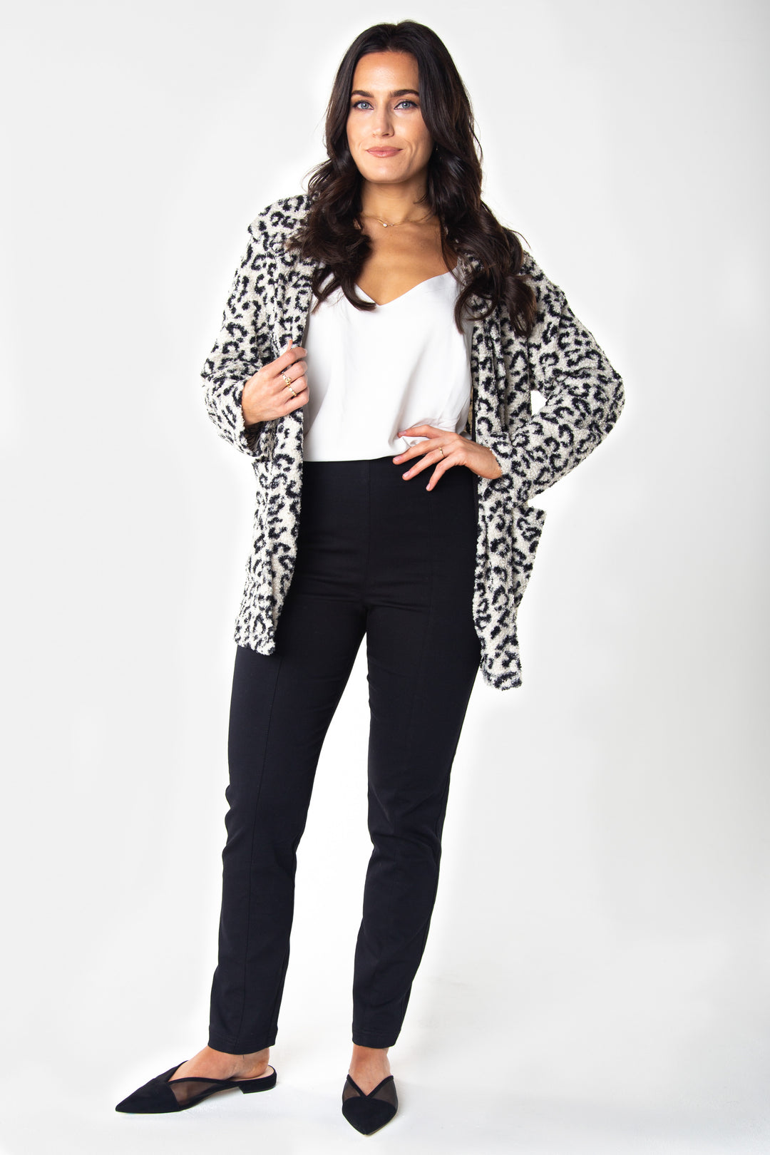 Teddy Bear Leopard Print Fleece Jacket - INTROclothing