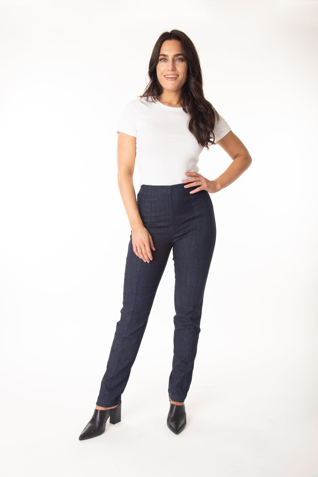 The Solid Seam Front Denim Jean - INTROclothing