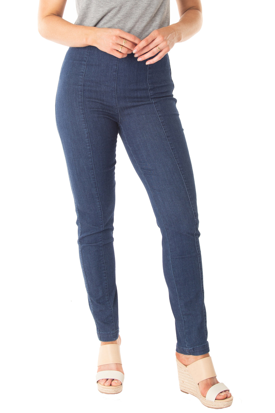 The Solid Seam Front Denim Jean Curve - INTROclothing