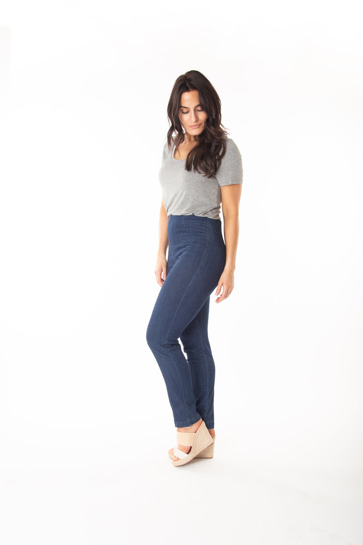 The Solid Seam Front Denim Jean Curve - INTROclothing