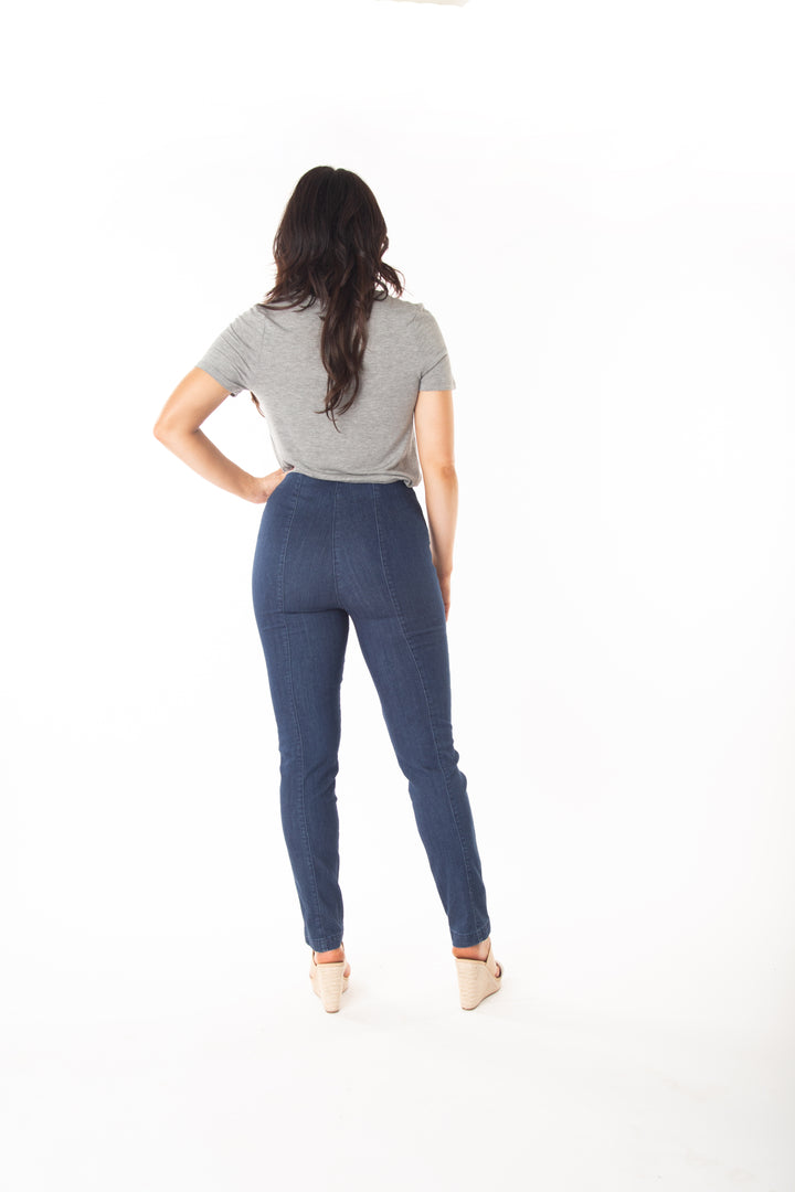 The Solid Seam Front Denim Jean Curve - INTROclothing